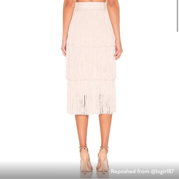 L’académie x revolve The Roi fringe skirt size XS - Picture 3 of 3